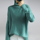 Gerippter Rollkragenpullover in lässiger Passform – Produktansicht 11