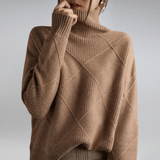 Gerippter Rollkragenpullover in lässiger Passform – Produktansicht 3