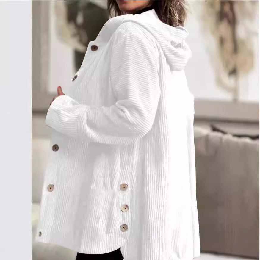 Cordjacke mit Kapuze – Produktansicht 3