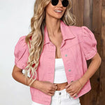 Jeansjacke im Retro-Stil mit betonten Ärmeln – Produktansicht 7