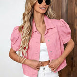 Jeansjacke im Retro-Stil mit betonten Ärmeln – Produktansicht 7