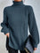 Rollkragenpullover mit Raglanärmeln und Saumschlitz – Produktansicht 9