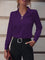 Langärmelige Bluse mit Kragen und Perlendetails – Produktansicht 10