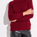 Unifarbener Grobstrick-Pullover in bequemer Passform – Produktansicht 6