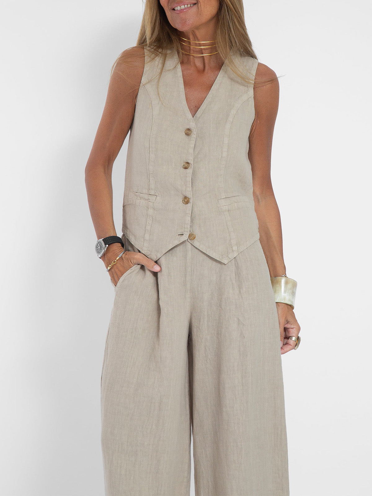 Elegantes Set aus Weste und Hose – Produktansicht 10