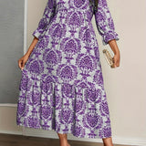 Bequemes Boho-Mosaik-Kleid – Produktansicht 5
