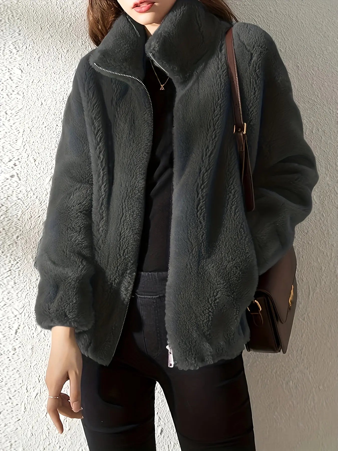 Weiche Damen-Fleecejacke – Produktansicht 5