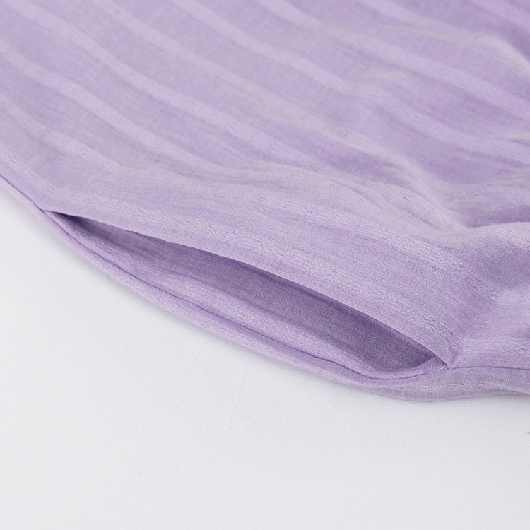 Bequemes Set aus Oberteil und Shorts mit Knopfleiste – Produktansicht 10