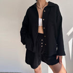 Elegantes zweiteiliges Ensemble im Oversize-Schnitt – Produktansicht 11