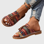 Bequeme Boho-Sandalen mit Quasten – Produktansicht 7