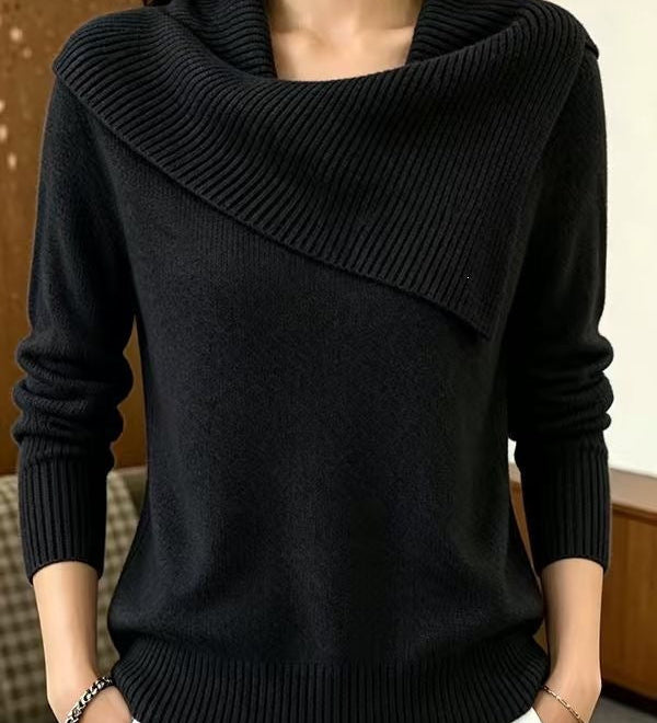 Lässiger Pullover mit Reverskragen – Produktansicht 6