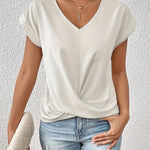 Elegantes T-Shirt mit V-Ausschnitt – Produktansicht 6