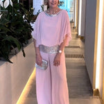 Elegantes Set aus Oberteil und Hose mit funkelnden Details – Produktansicht 4