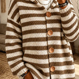 Moderner Streifenpullover aus weichem Strick – Produktansicht 7