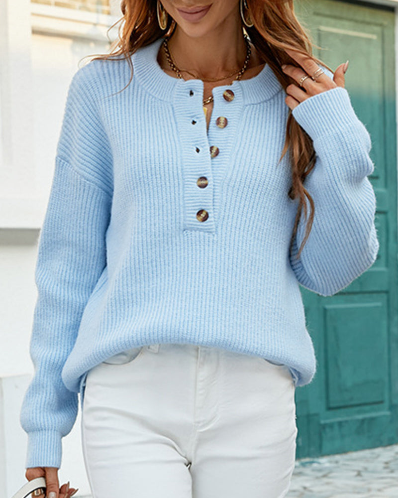 Dicker Pullover mit Rundhalsausschnitt – Produktansicht 10