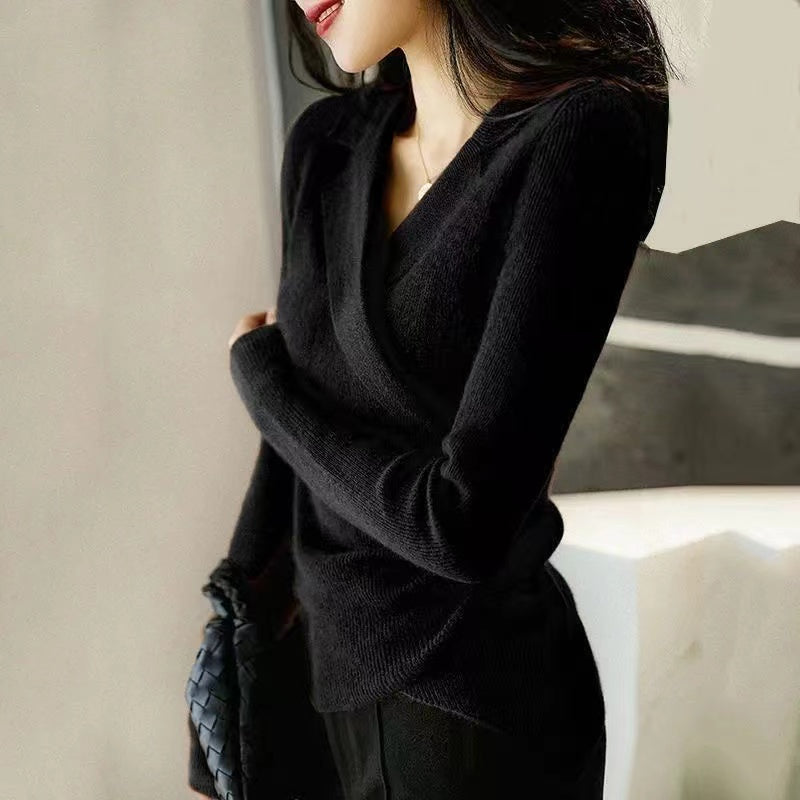 Taillierter Pullover mit Bubikragen – Produktansicht 7