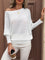 Eleganter schulterfreier Pullover mit Ballonärmeln – Produktansicht 4