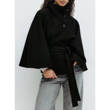 Cape-Mantel mit hohem Kragen – Produktansicht 6