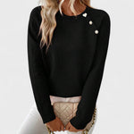 Asymmetrischer Pullover mit Rundhalsausschnitt – Produktansicht 1