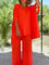 Elegantes Set aus Oberteil und Hose mit seitlichem Schlitz – Produktansicht 3