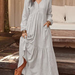 Elegantes Kleid mit Blumenmuster – Produktansicht 4