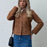 Braune Damenjacke – Produktansicht 3