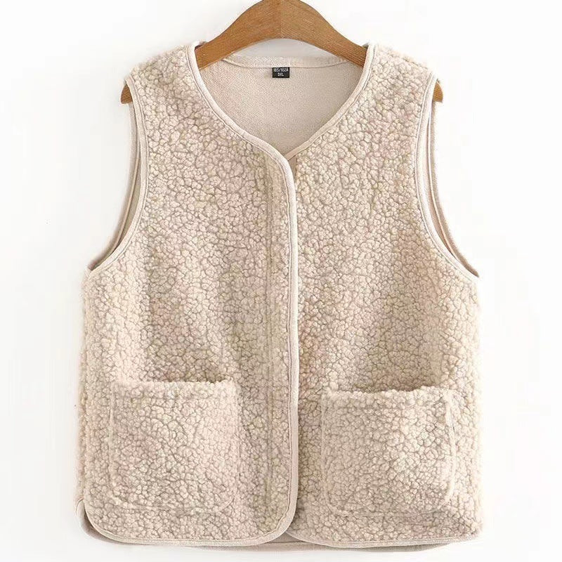 Ärmellose Teddyweste für Damen – Produktansicht 3