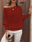 Eleganter schulterfreier Pullover mit Ballonärmeln – Produktansicht 6