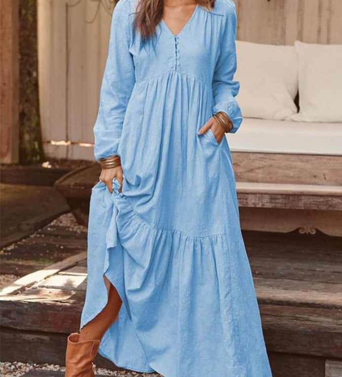 Elegantes Kleid mit Blumenmuster – Produktansicht 2