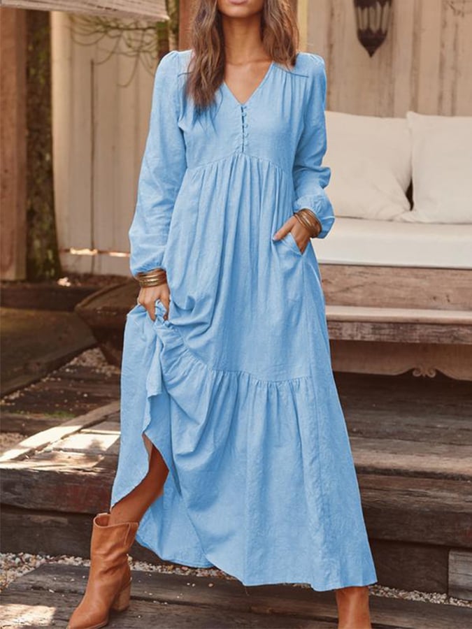 Elegantes Kleid mit Blumenmuster – Produktansicht 2