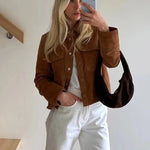 Braune Damenjacke – Produktansicht 5