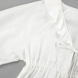 Bequemes Set aus Oberteil und Shorts mit Volants – Produktansicht 3