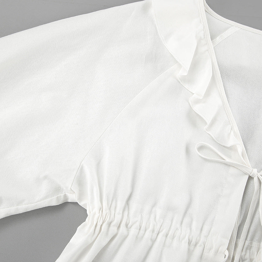 Bequemes Set aus Oberteil und Shorts mit Volants – Produktansicht 3