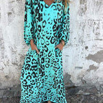 Bequemes Maxikleid im Leopardenmuster – Produktansicht 1
