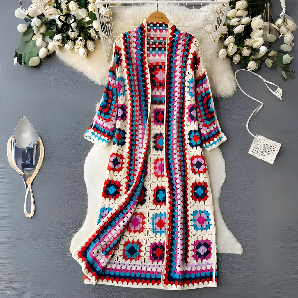 Langer offener Cardigan – Produktansicht 1