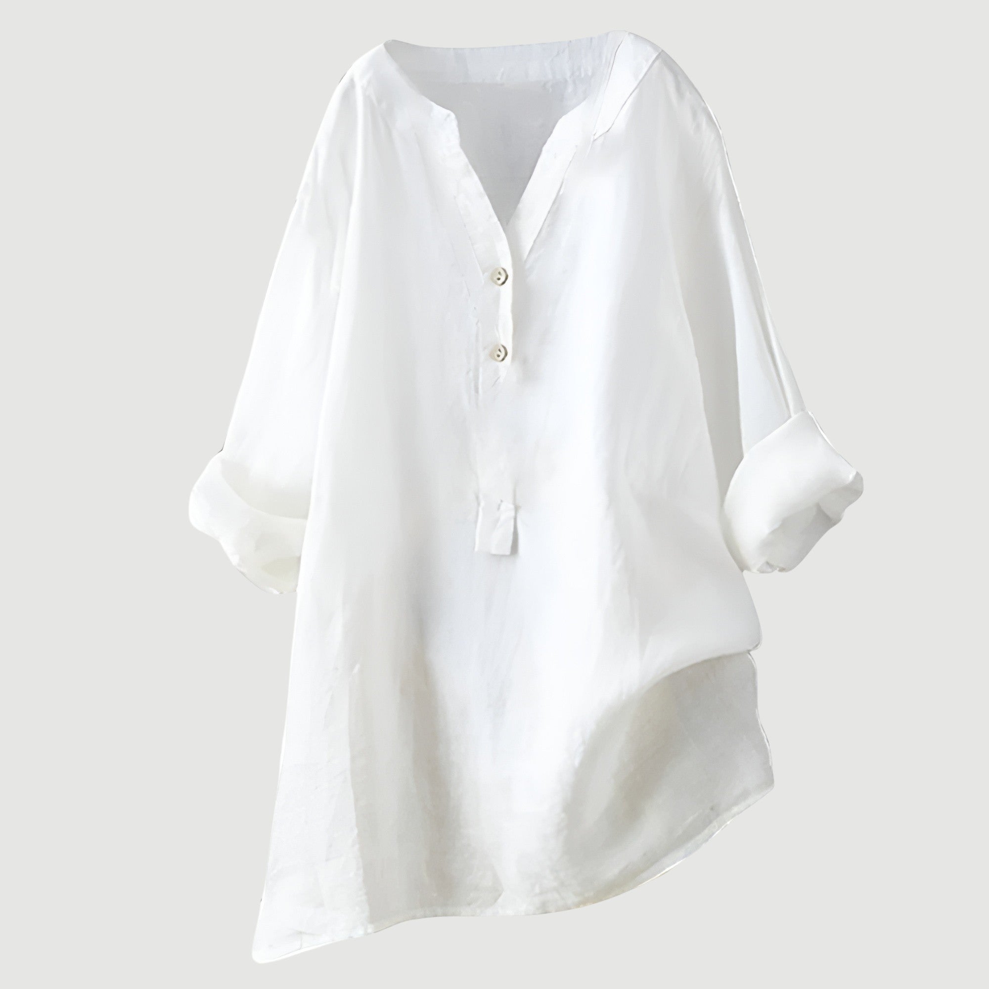 Lockere Bluse aus Leinenmix für warme Tage – Produktansicht 8
