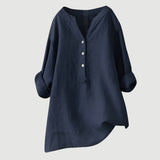Lockere Bluse aus Leinenmix für warme Tage – Produktansicht 3