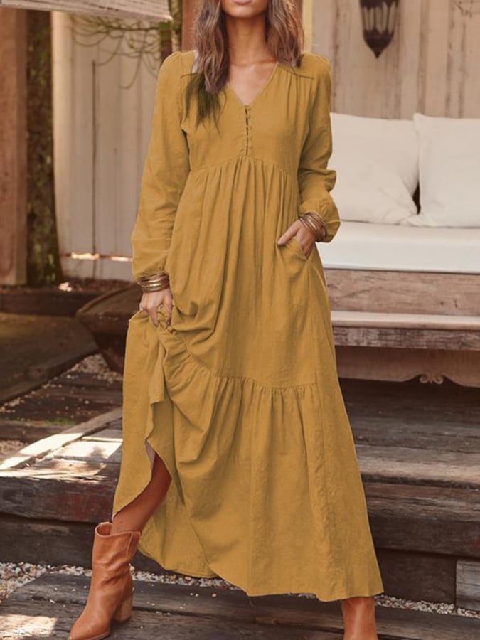 Elegantes Kleid mit Blumenmuster – Produktansicht 1