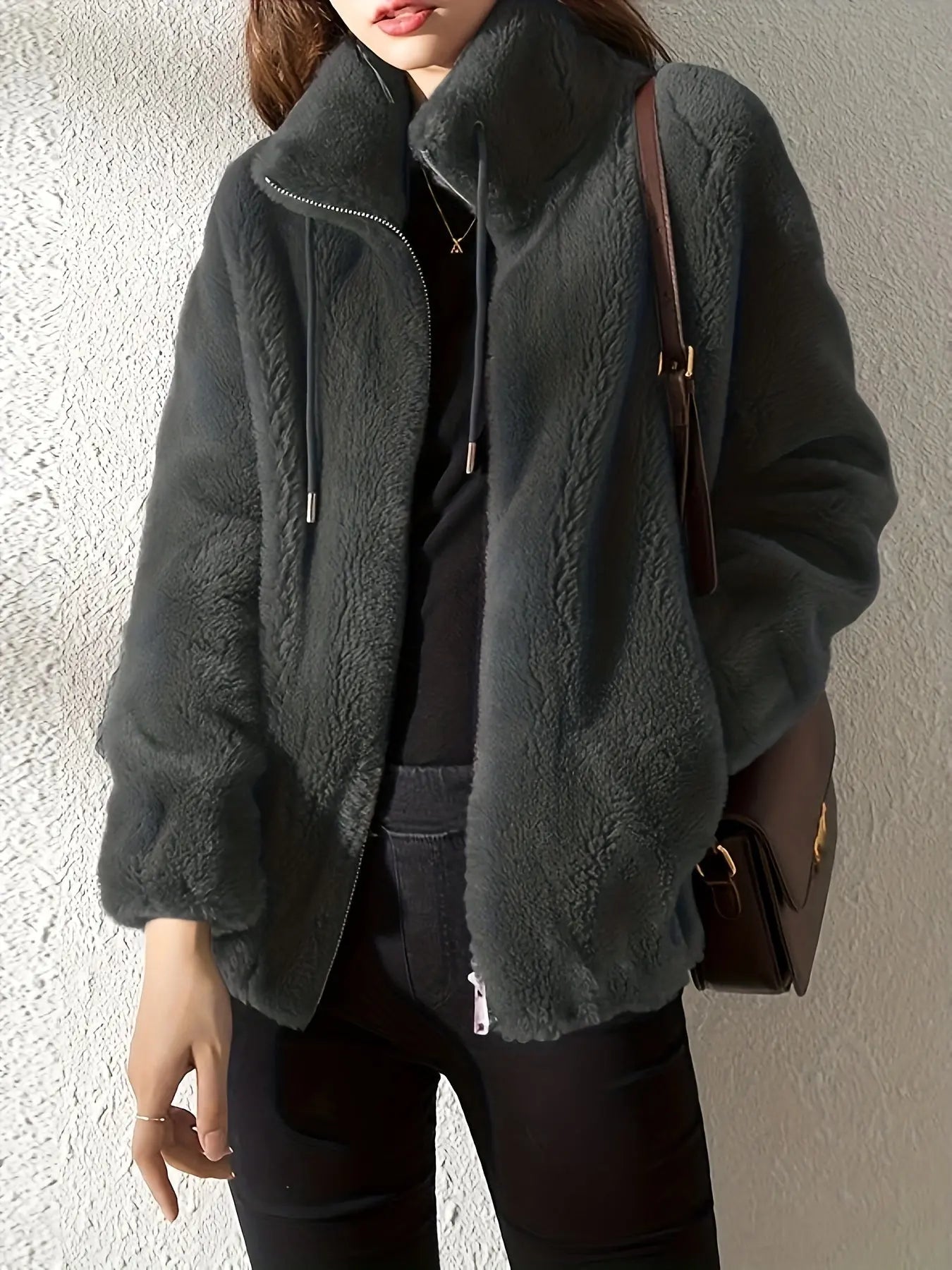 Weiche Damen-Fleecejacke – Produktansicht 3