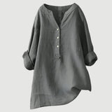 Lockere Bluse aus Leinenmix für warme Tage – Produktansicht 7