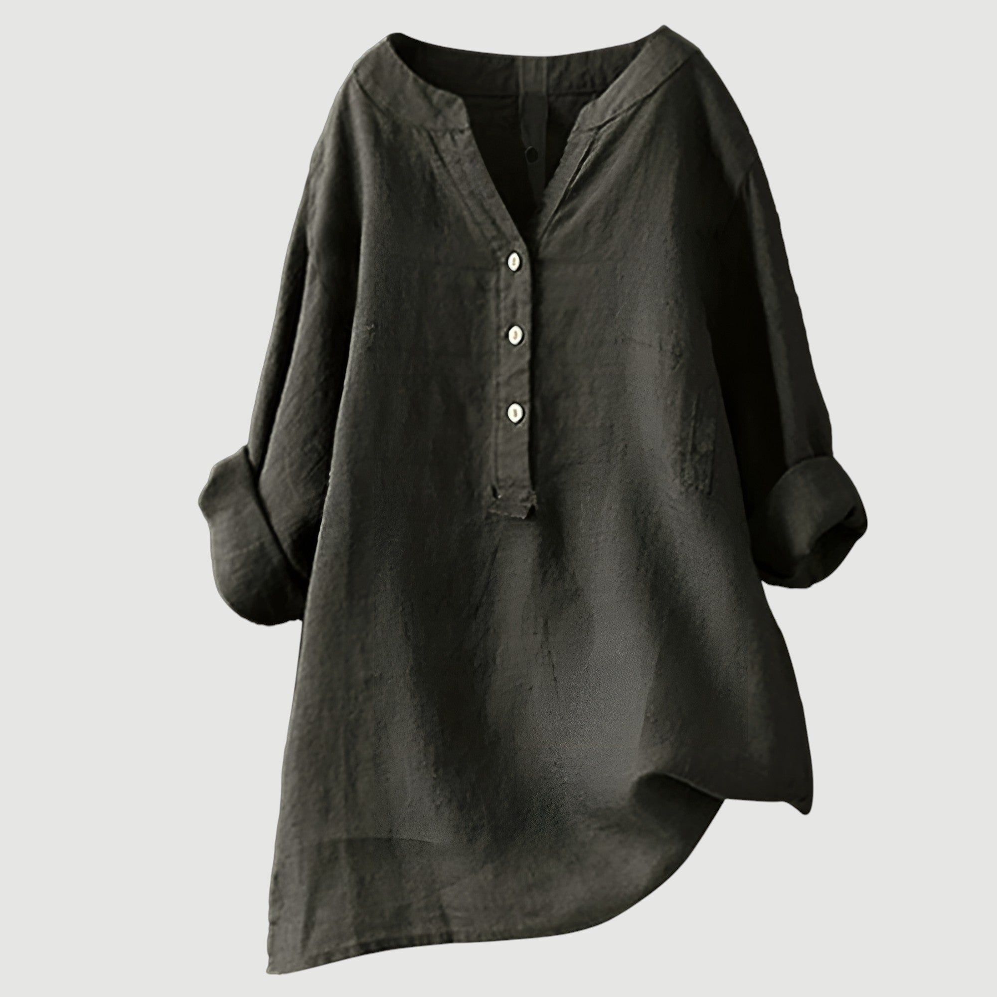 Lockere Bluse aus Leinenmix für warme Tage – Produktansicht 11