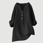 Lockere Bluse aus Leinenmix für warme Tage – Produktansicht 9