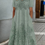 Elegantes Midikleid mit floralem Muster – Produktansicht 5