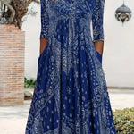 Lässiges langes Midikleid mit Ärmeln – Produktansicht 4
