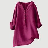 Lockere Bluse aus Leinenmix für warme Tage – Produktansicht 10