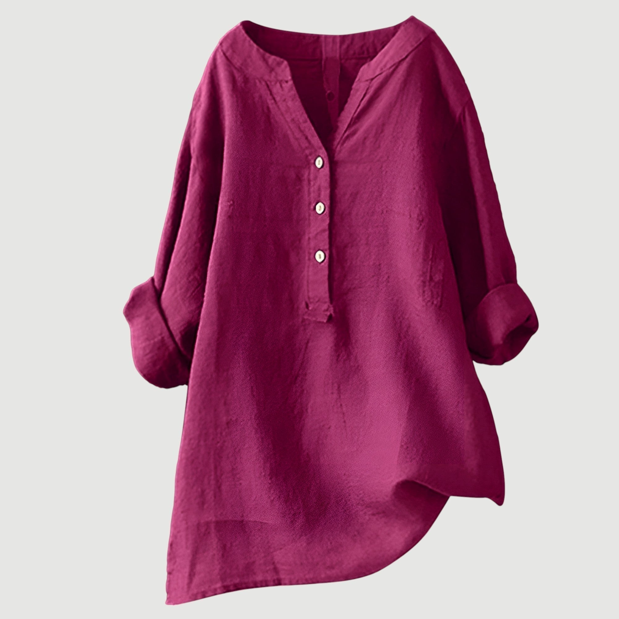Lockere Bluse aus Leinenmix für warme Tage – Produktansicht 10