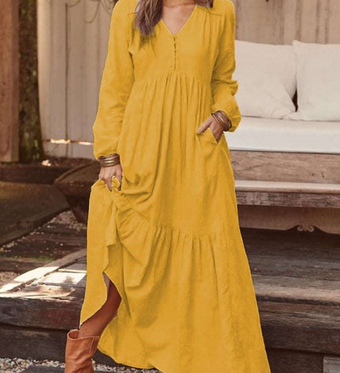 Elegantes Kleid mit Blumenmuster – Produktansicht 5