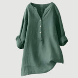 Lockere Bluse aus Leinenmix für warme Tage – Produktansicht 5