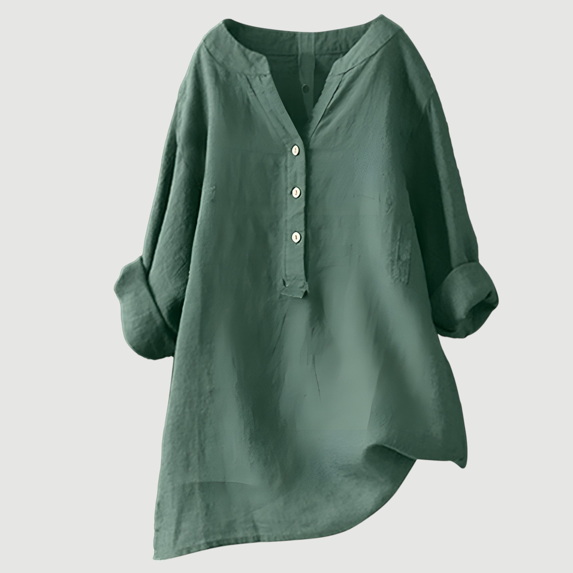 Lockere Bluse aus Leinenmix für warme Tage – Produktansicht 5