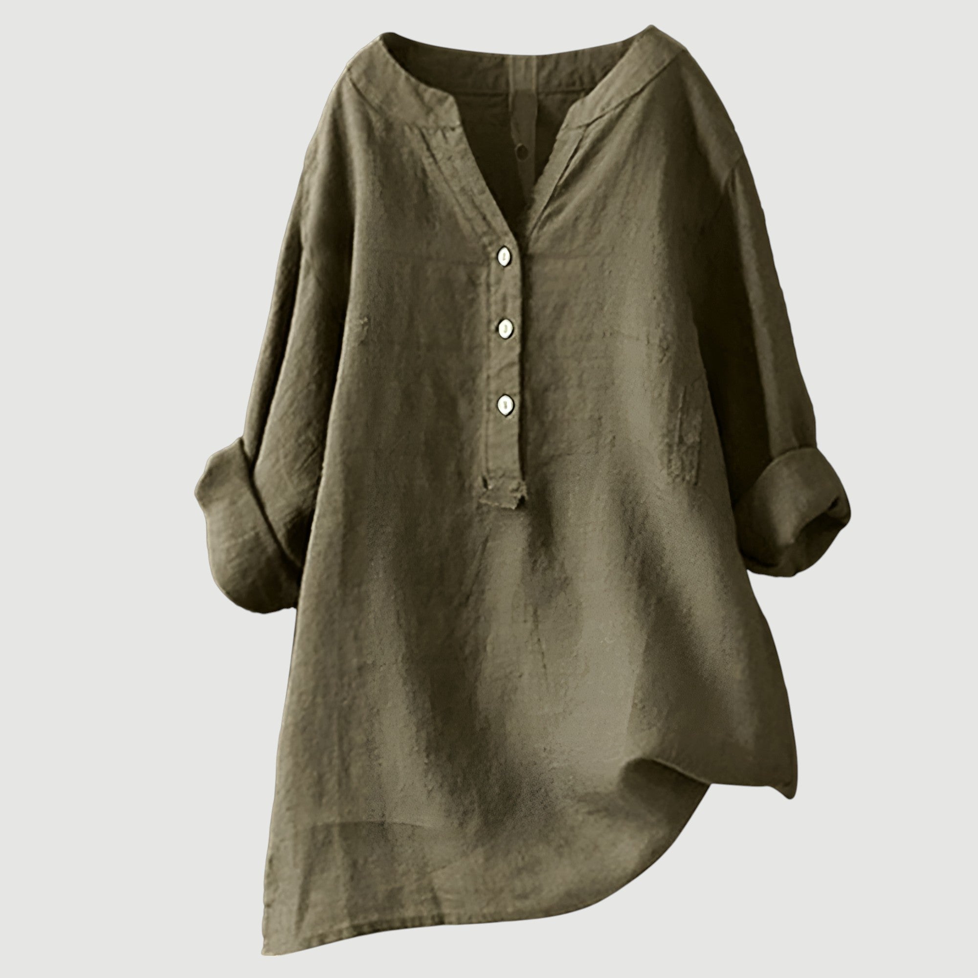 Lockere Bluse aus Leinenmix für warme Tage – Produktansicht 12